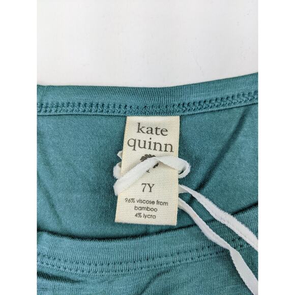 Kate Quinn Sea Pine Blue Youth Long Sleeve Bamboo Shirt - 7 Youth - Picture 2 of 4